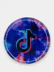 Тёмно-бордовый попсокет TikTok для смартфона (Tik tok, тик ток, тикток)
