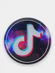 Сиреневый попсокет TikTok для смартфона (Tik tok, тик ток, тикток)