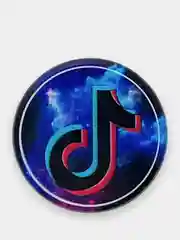 Тёмно-бирюзовый попсокет TikTok для смартфона (Tik tok, тик ток, тикток)