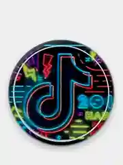 Приглушённый хаки попсокет TikTok для смартфона (Tik tok, тик ток, тикток)