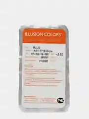 Голубой цветные контактные линзы Illusion colors Glow, 2 шт, 3 месяца, 8,6