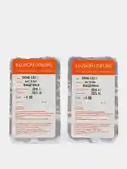 Серый цветные контактные линзы Illusion colors Shine, 2 шт, 3 месяца