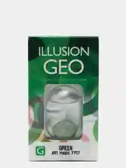 Зеленый цветные контактные линзы ILLUSION GEO MAGIC, 2 шт, 1 месяц, 8,6