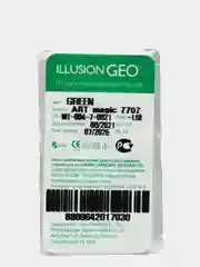 Зеленый цветные контактные линзы ILLUSION GEO MAGIC, 2 шт, 1 месяц, 8,6