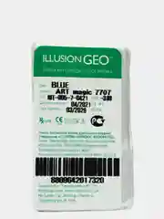 Синий цветные контактные линзы ILLUSION GEO MAGIC, 2 шт, 1 месяц, 8,6