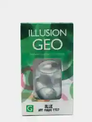Синий цветные контактные линзы ILLUSION GEO MAGIC, 2 шт, 1 месяц, 8,6