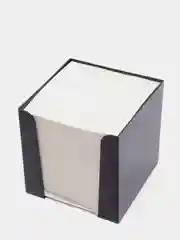 Блок бумаги для записей, 9 x 9 x 9 см, 65 г/м2, в пластиковом боксе, белый