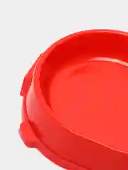 Красный миска для кошек и собак пластиковая FAVORITE, нескользящая, 0,22 л