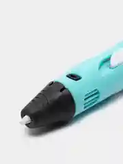 Голубой 3d ручка 3DPen-3, c цветным пластиком, трафаретами