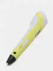 Желтый 3d ручка 3DPen-3, c цветным пластиком, трафаретами