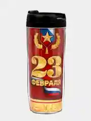 Серый термостакан "Термокружка, 350 мл", 71 вид