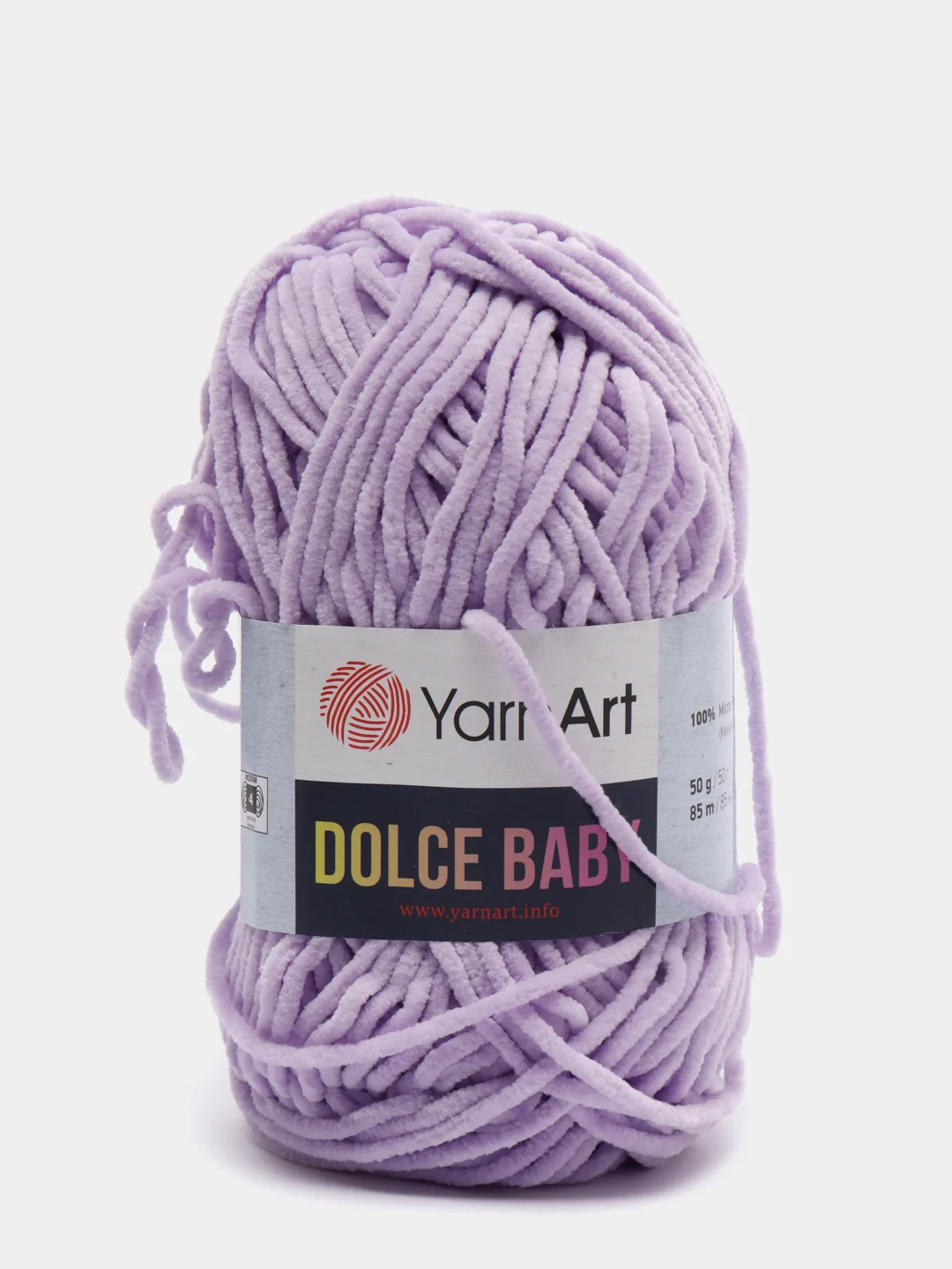 Сиреневый плюшевая пряжа YarnArt Dolce Baby (ЯрнАрт Дольче Бэби)