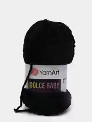 Черный плюшевая пряжа YarnArt Dolce Baby (ЯрнАрт Дольче Бэби)