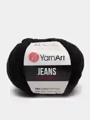 Черный пряжа YarnArt Jeans (ЯрнАрт Джинс)