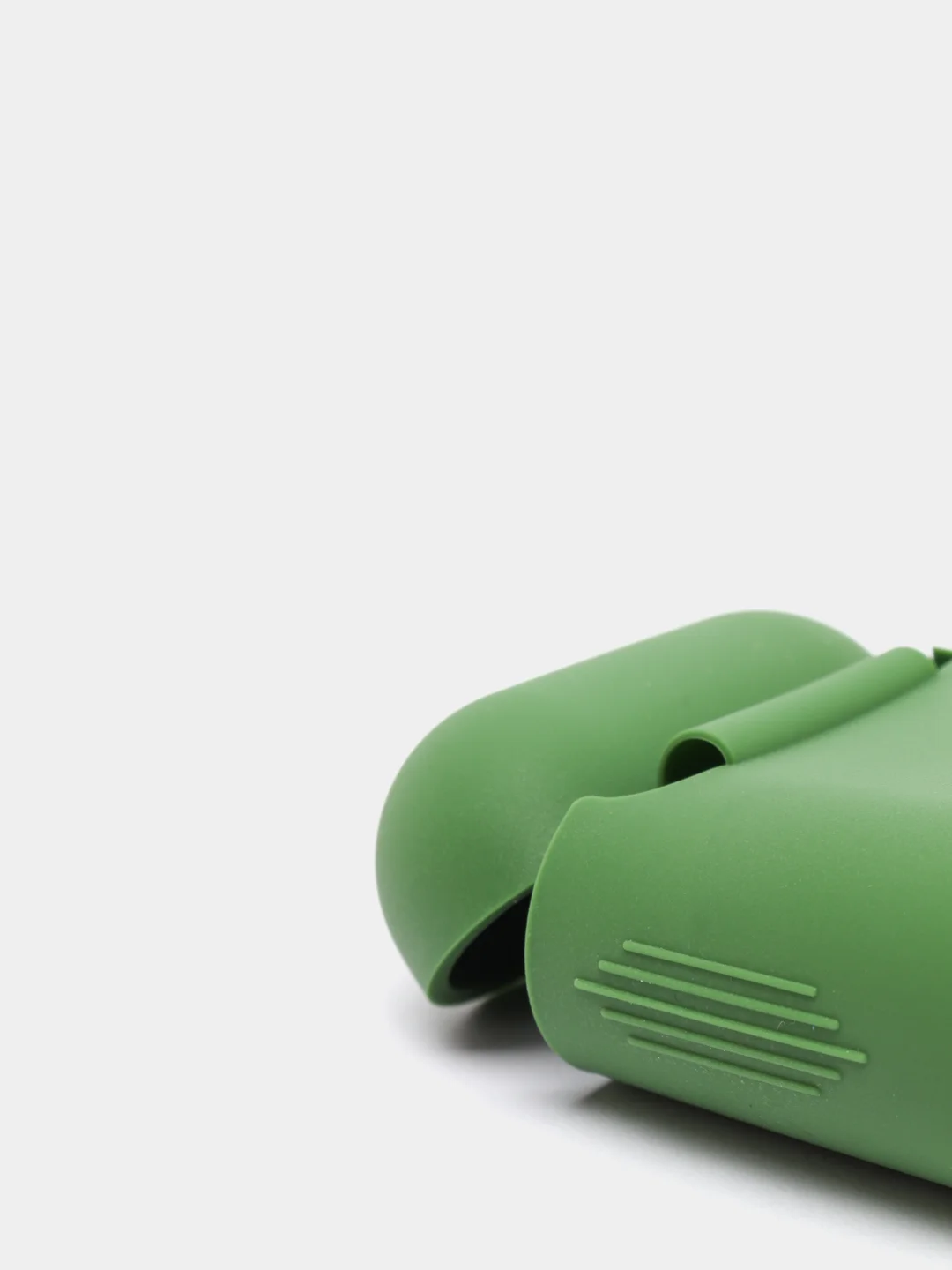 Зеленый чехол для Apple AirPods 1, AirPods 2 силиконовый