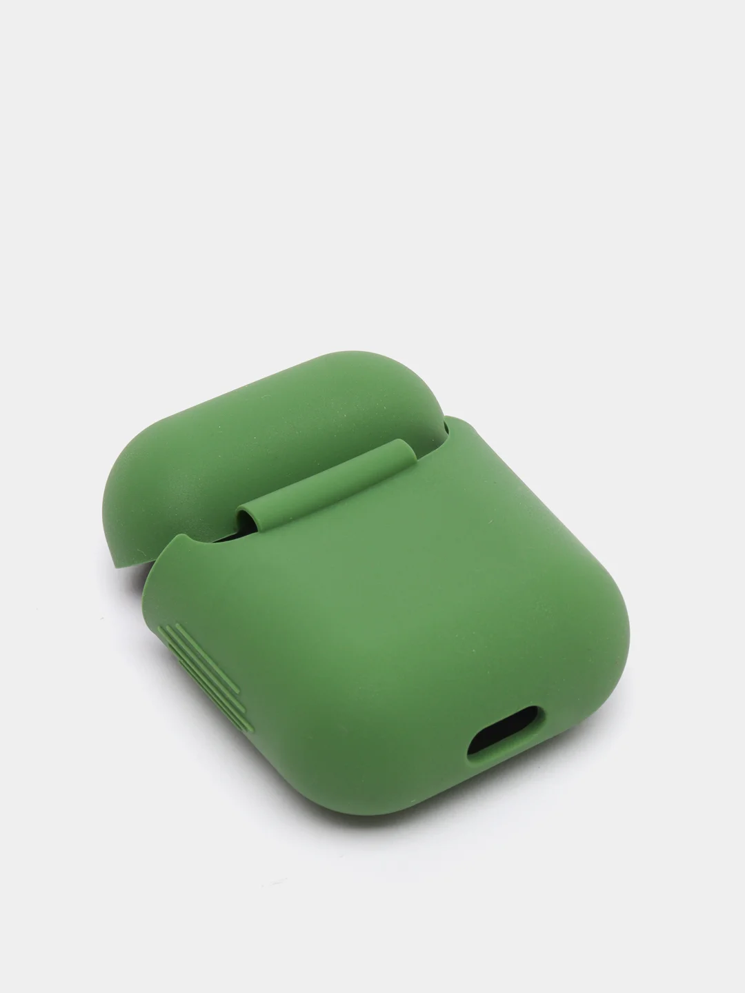 Зеленый чехол для Apple AirPods 1, AirPods 2 силиконовый