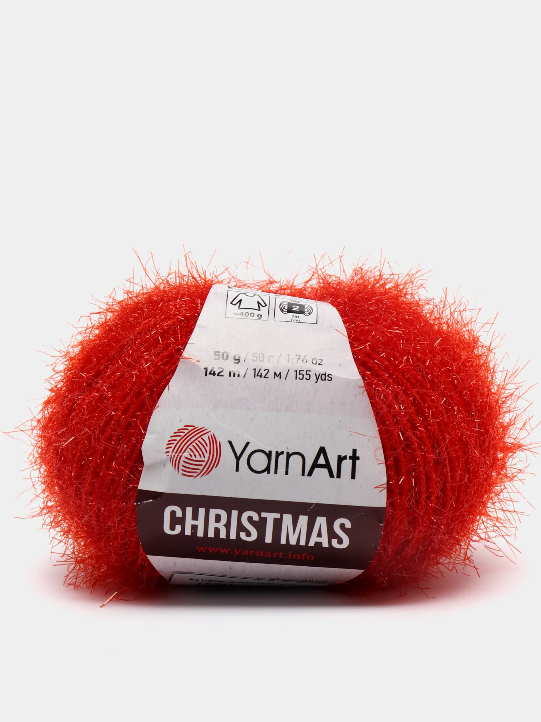 Красный пряжа YarnArt Christmas (Ярнарт Кристмас)
