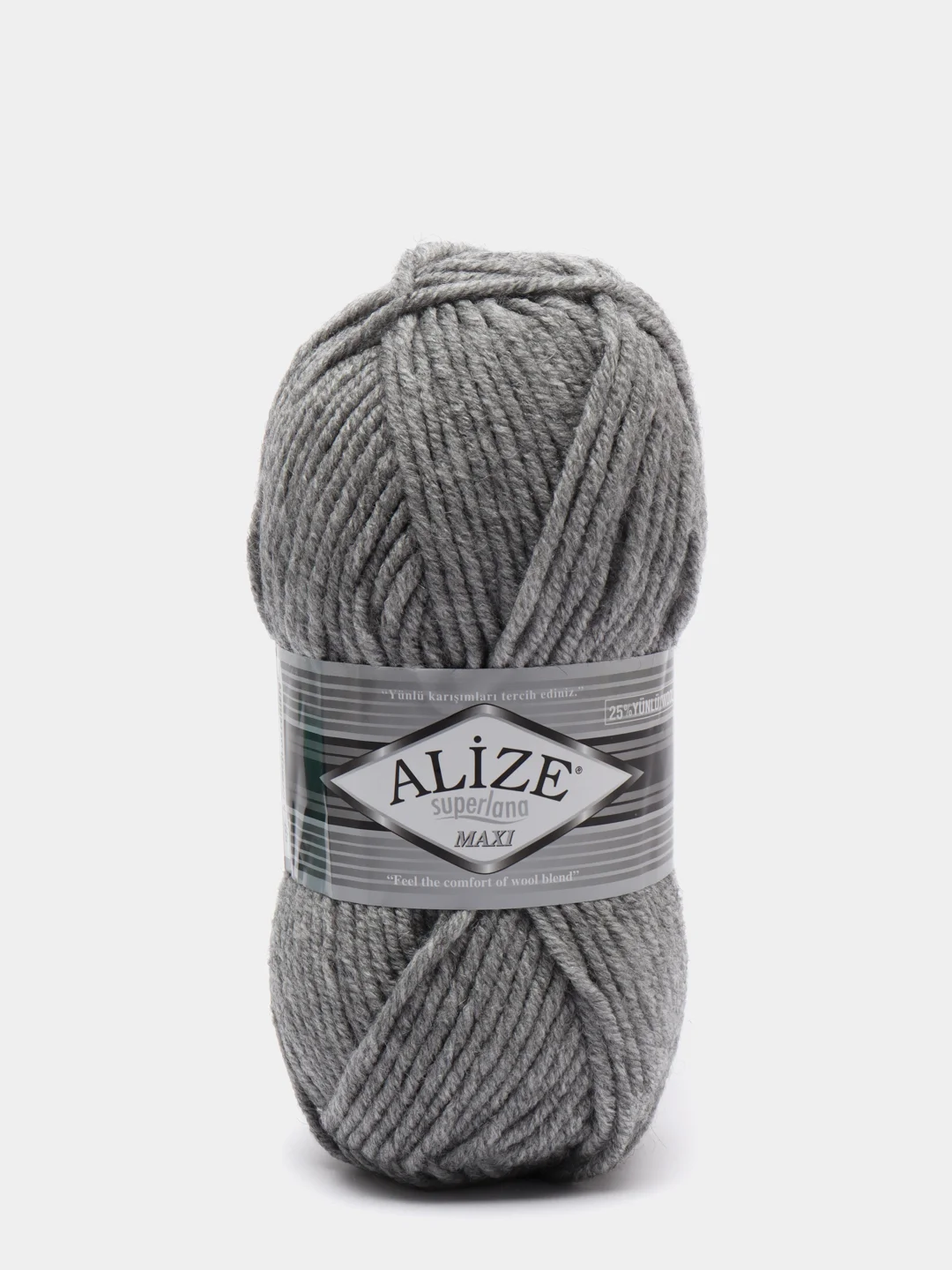 Серый пряжа Alize Superlana Maxi (Ализе Суперлана МАКСИ)