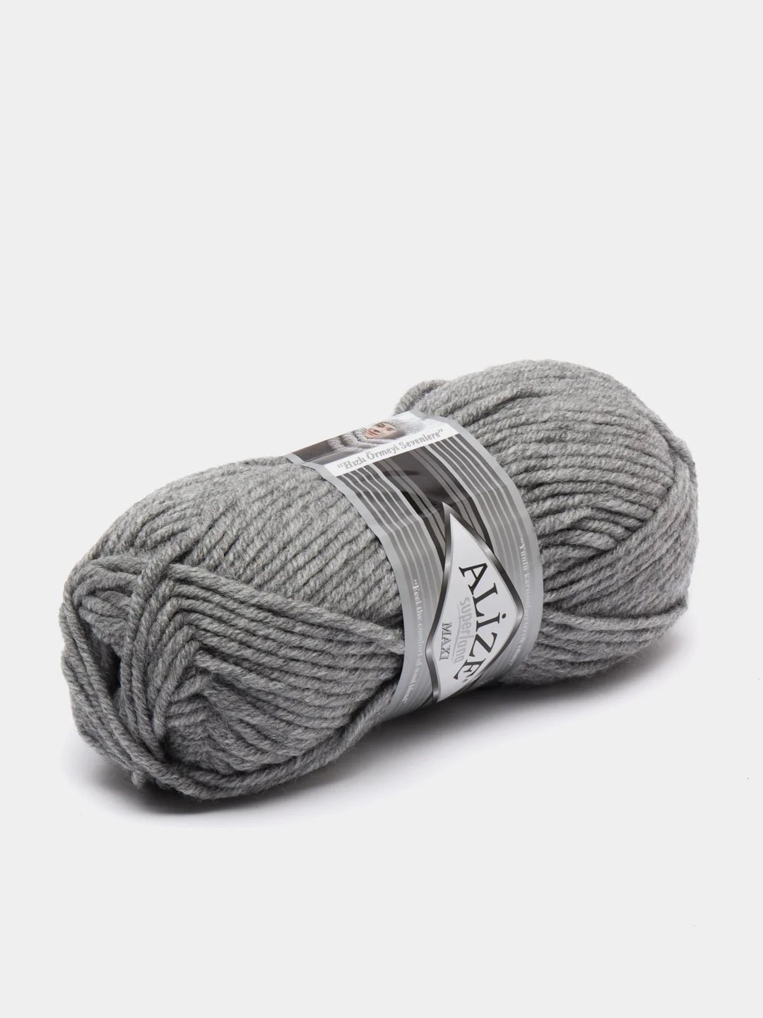 Серый пряжа Alize Superlana Maxi (Ализе Суперлана МАКСИ)