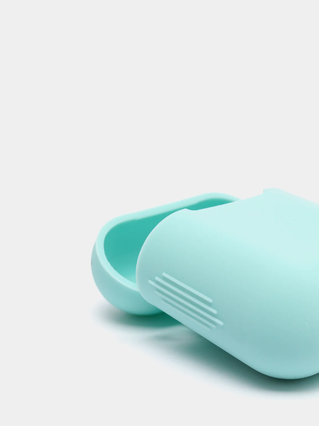 Бирюзовый чехол для Apple AirPods 1, AirPods 2 силиконовый