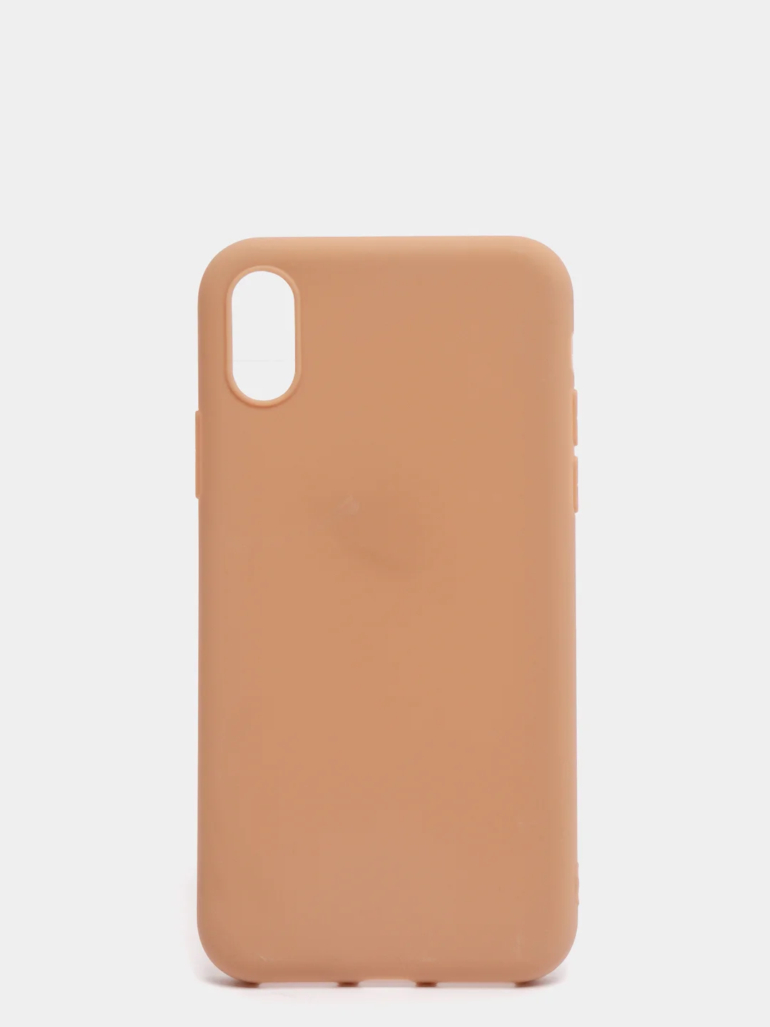 Бежевый чехол для Apple iPhone X / XS силиконовый, 14 цветов