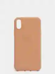 Бежевый чехол для Apple iPhone X / XS силиконовый, 14 цветов