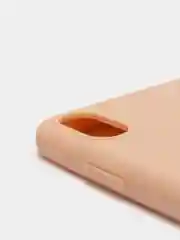 Бежевый чехол для Apple iPhone X / XS силиконовый, 14 цветов