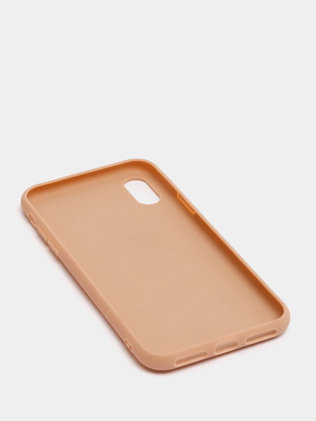 Бежевый чехол для Apple iPhone X / XS силиконовый, 14 цветов