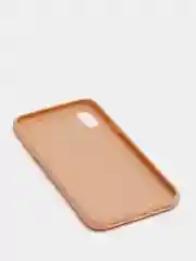 Бежевый чехол для Apple iPhone X / XS силиконовый, 14 цветов