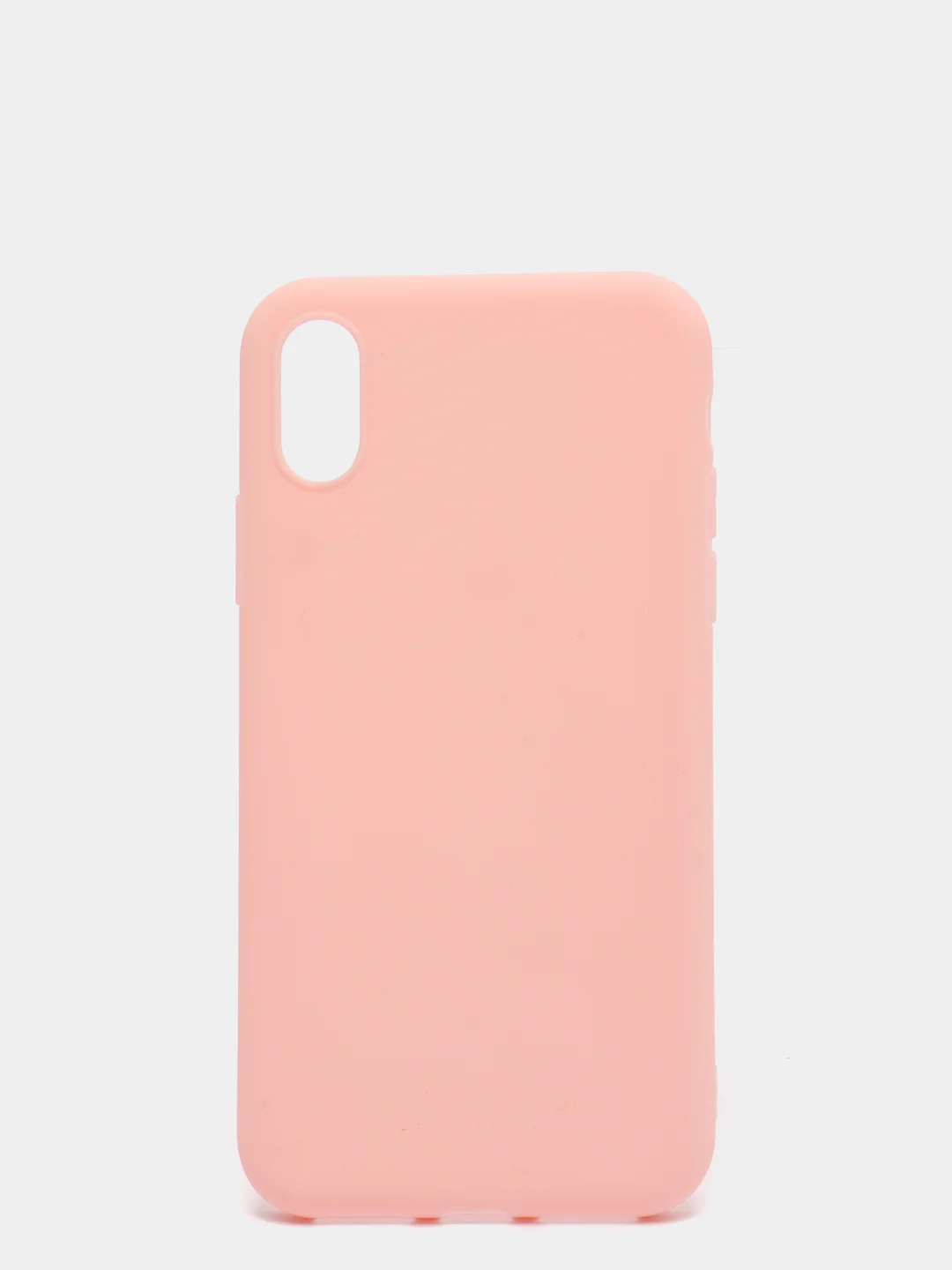 Розовый чехол для Apple iPhone X / XS силиконовый, 14 цветов