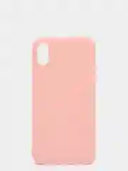 Розовый чехол для Apple iPhone X / XS силиконовый, 14 цветов