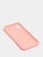 Розовый чехол для Apple iPhone X / XS силиконовый, 14 цветов