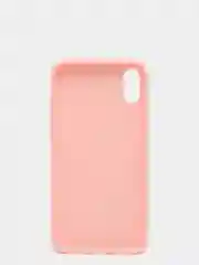 Розовый чехол для Apple iPhone X / XS силиконовый, 14 цветов