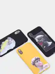 Серый меланж силиконовый чехол "Арт" для IPhone, айфон 6s/6Plus/7/8/Plus/SE2/X/XS/Max/XR/12/pro max