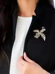 Белый брошь, 2 цвета