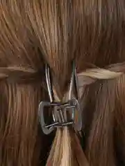 Черный краб для волос металлический