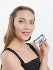 Серый краб для волос каучуковый матовый