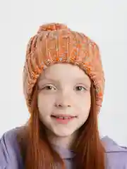 Шапка утепленная для девочки Koton вязаная, с помпоном