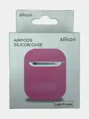 Тёмно-розовый силиконовый чехол для AirPods 1 и 2