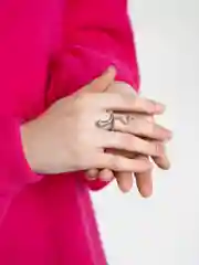 Серебряный кольцо "Змея", на Новый Год, год Змеи