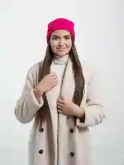 Фуксия шапка вязаная демисезонная, 6 цветов