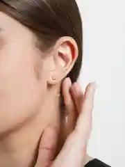 Белый серьги-гвоздики женские украшения, детские и женские из медицинского сплава