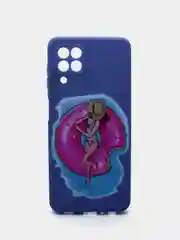 Терракотовый чехол для Samsung A22 (самсунг), силиконовый, с принтом