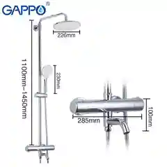 Душевая система GAPPO G2490 с термостатом из латуни