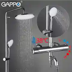 Душевая система GAPPO G2490 с термостатом из латуни