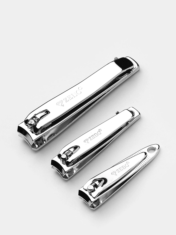 Книпсер, Щипчики, Кусачки для ногтей Zebo Professional Набор - 3 шт