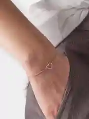 Золотой браслет "Сердце"