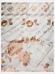 Медный клеенка на стол, на тканевой основе, скатерть 120/200 * 137 см "Медный цветок"