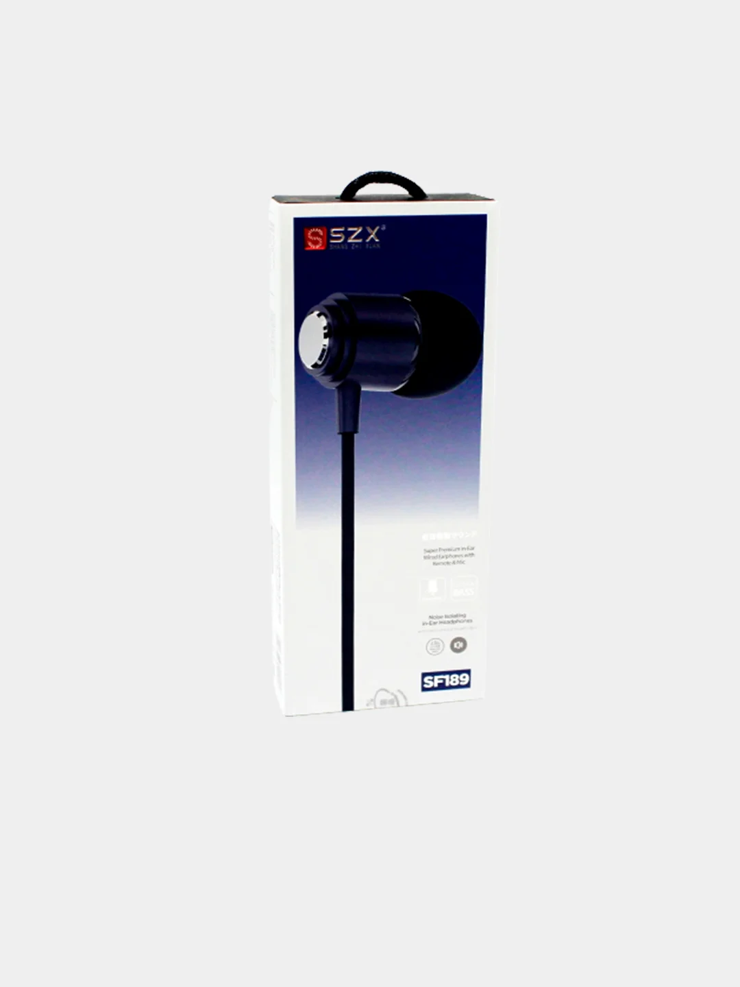Черный наушники SZX SF189 вакуумные, проводные