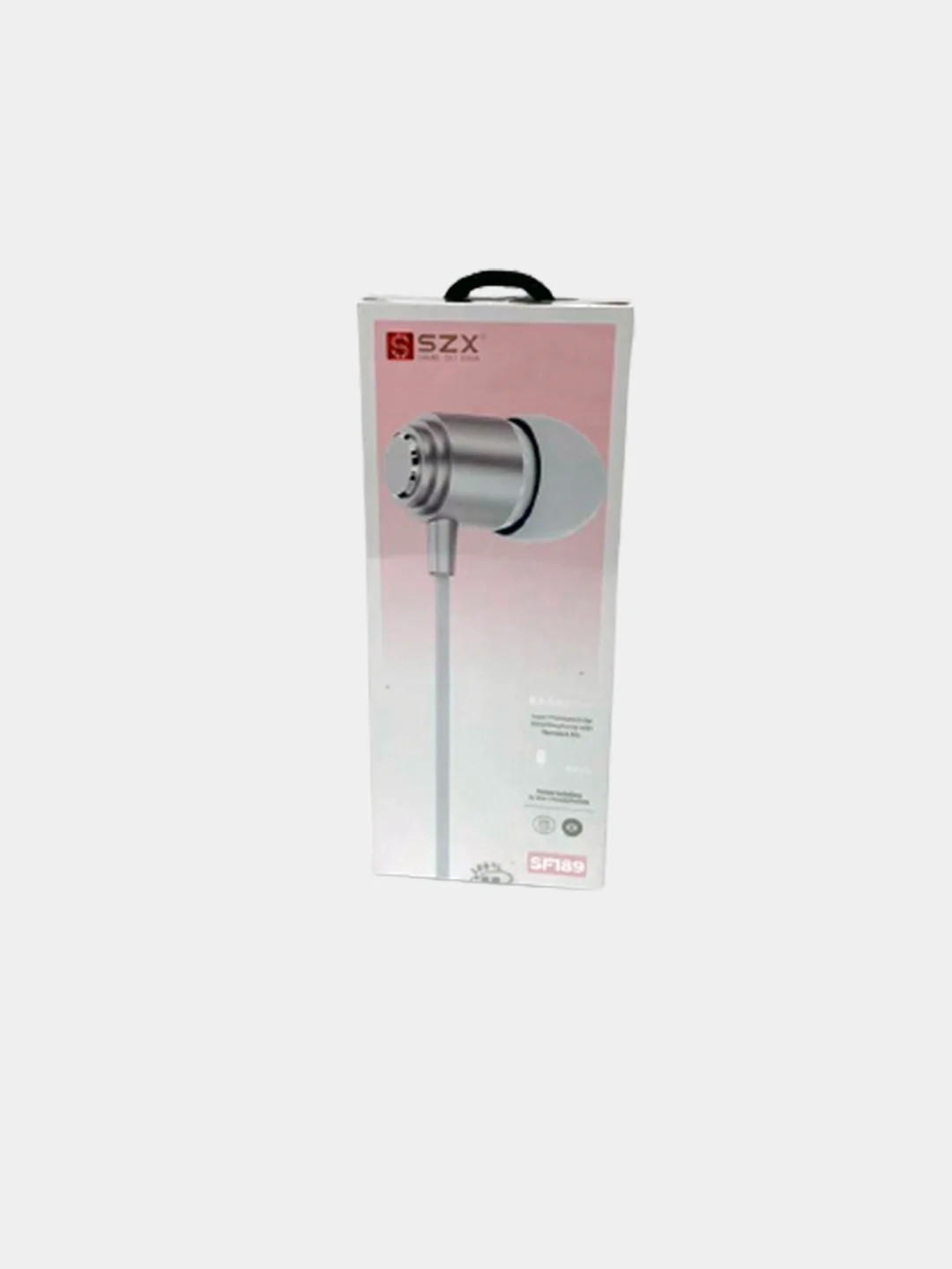Белый наушники SZX SF189 вакуумные, проводные